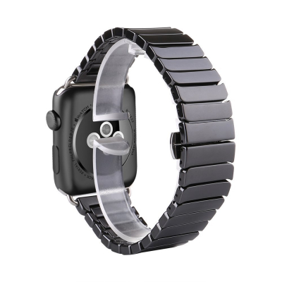 Браслет керамический Ceramics для Apple Watch 38, 40, 41mm (Браслет Apple Watch Керамика Черный)