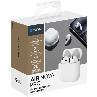Наушники беспроводные Deppa Air Nova 2 (Наушники Deppa Белый)