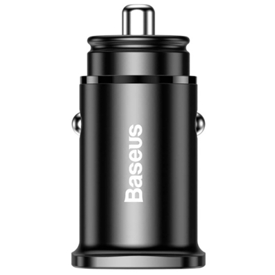 Автомобильное ЗУ Baseus Square metal USB+USB-C PD (Автомобильное ЗУ Baseus Черный)