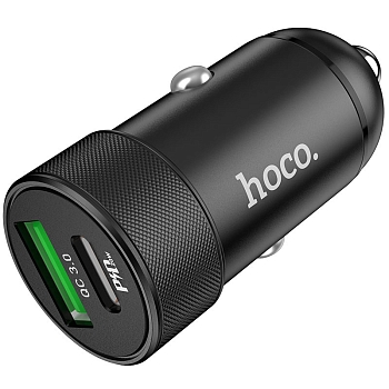 Автомобильное ЗУ Hoco Z32B USB+USB-C (QC3.0+PD)