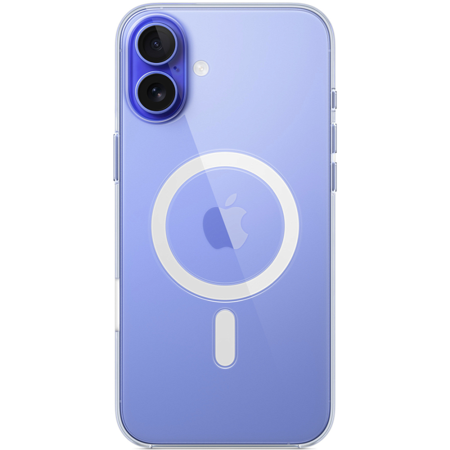 Чехол Clear Case для iPhone 16 Пластик (с MagSafe)