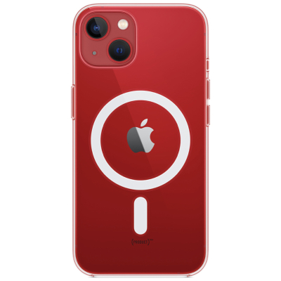 Чехол Clear Case для iPhone 13 Пластик (с MagSafe) (Накладка Прозрачный)
