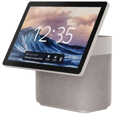 Умная колонка Яндекс станция Дуо Макс c Zigbee Бежевый