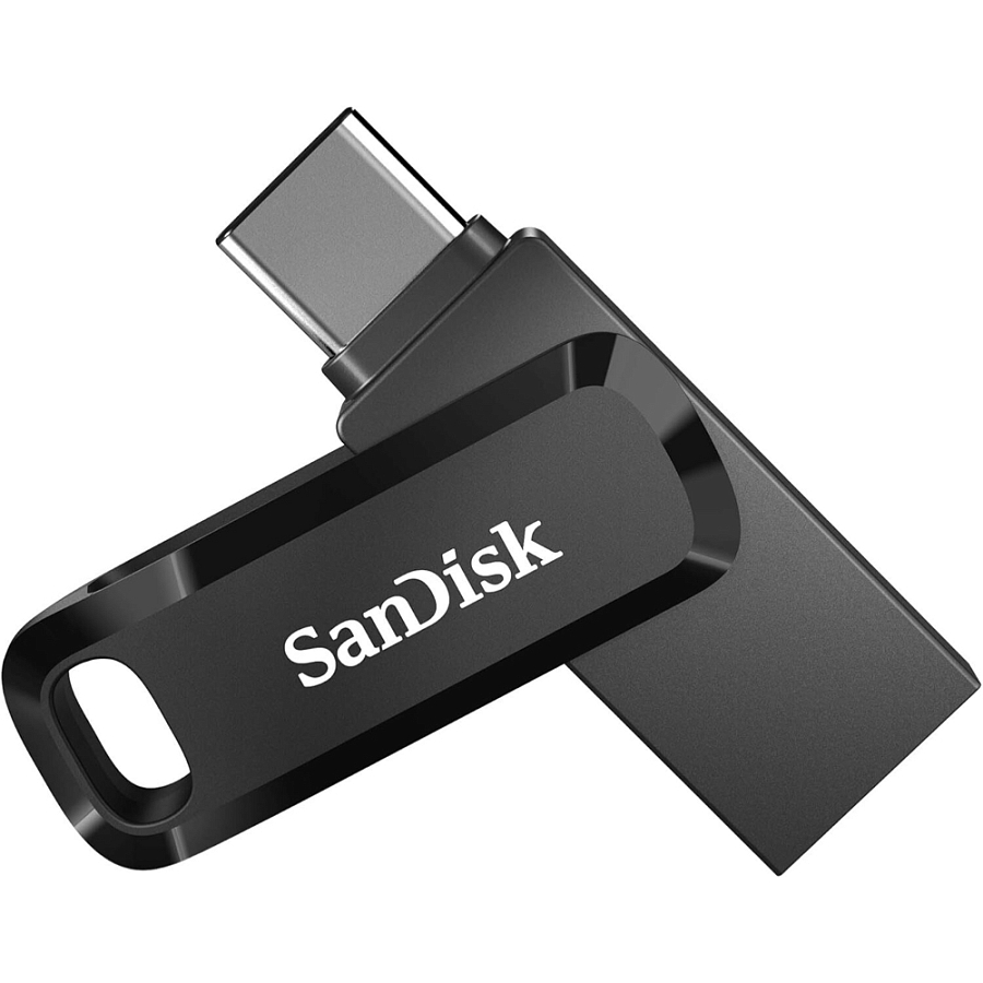 Флешка SanDisk Ultra Dual Drive, USB + USB-C, 64 ГБ
