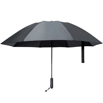 Зонт Urevo Reverse Folding Umbrella with LED Flashlight Черный