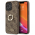 Чехол iPhone 13 Pro Накладка Кожзам Guess 4G + Ring Hard