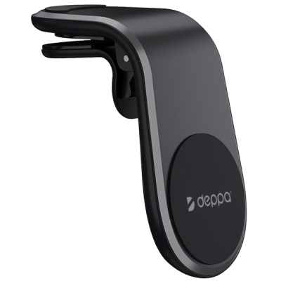 Автодержатель магнитный Deppa Mage Bend крепление в решетку вентиляции (Автодержатель магнитный Deppa Черный)
