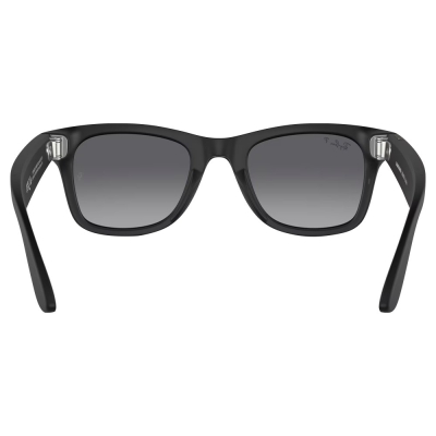 Умные очки Ray-Ban Wayfarer, черная матовая оправа, Поляризационные: Градиент Графитовые, M (Очки Ray-Ban Черный)