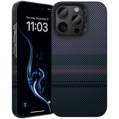 Кевларовый чехол Benks ArmorAir Aurora для iPhone 16 Pro (MagSafe) (Накладка Aurora Карбон)