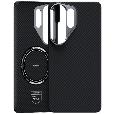 Кевларовый чехол Benks ArmorAir для Samsung S26 Ultra (MagSafe) (Накладка Черный карбон)