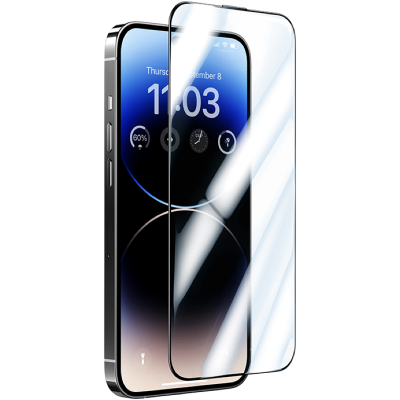 Защитное стекло Benks GlassWarrior для iPhone 14 Pro, 15, 16 Глянцевое (iPhone 14 Pro Benks Черный)