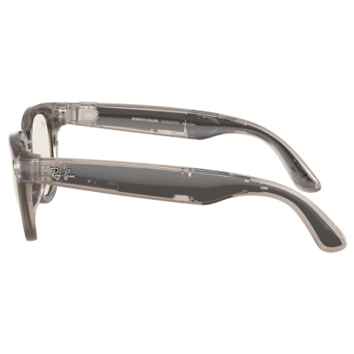 Умные очки Ray-Ban Headliner, каменная оправа, Фотохром: Прозрачные - Тёмно‑Зелёные (Очки Ray-Ban Серый)