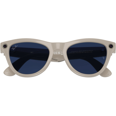 Умные очки Ray-Ban Skyler, светло‑серая оправа, Фотохром: Прозрачные - Сапфировые (Умные очки Ray-Ban Skyler, Глянцевая светло-серая оправа, Фотохромные линзы: Clear to Chalky Gray, M)