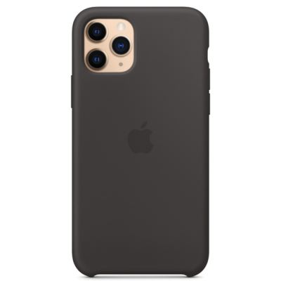 Чехол iPhone 11 Pro Max Накладка Silicone Case (iPhone 11 Pro Max Накладка Черный)