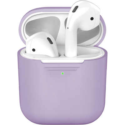 Чехол силиконовый Deppa для AirPods (Чехол силиконовый Deppa Лавандовый)