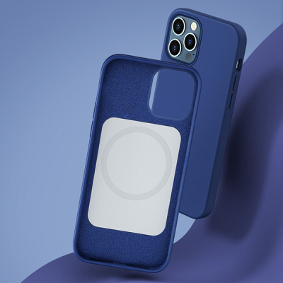 Чехол Benks Liquid для iPhone 12 Pro Max (MagSafe) (iPhone 12 Pro Max Накладка Синий)