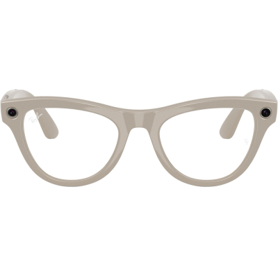 Умные очки Ray-Ban Skyler, светло‑серая оправа, Фотохром: Прозрачные - Сапфировые (Умные очки Ray-Ban Skyler, Глянцевая светло-серая оправа, Фотохромные линзы: Clear to Chalky Gray, M)