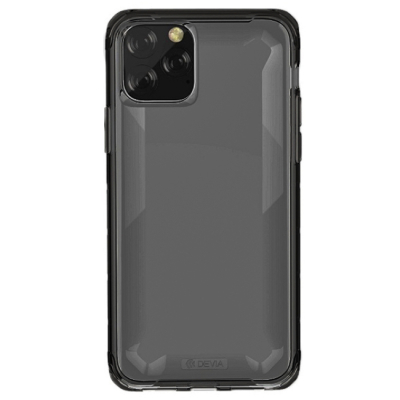Чехол iPhone 11 Pro Max Накладка Пластик Devia Defender2 Series (iPhone 11 Pro Max Накладка Devia Прозрачный Черный)
