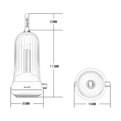 Прикроватная лампа MiDian Sleeping Bird, Розовая (Прикроватная лампа Xiaomi Розовый)