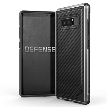 Чехол Samsung Note 8 Накладка X-Doria Defense Lux Black Carbon