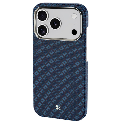 Кевларовый чехол Benks ArmorAir ArmorGrid для iPhone 17 Pro Max (MagSafe) (Накладка ArmorGrid Azure Blue)