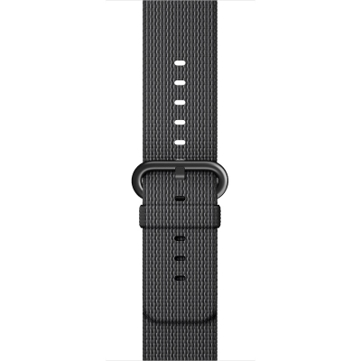Браслет плетеный Woven Nylon для Apple Watch 42, 44, 45mm (Браслет для Apple Watch 42 mm, 44 mm, 45 mm Черный)