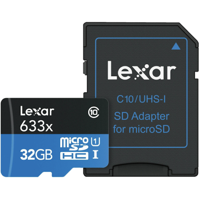 Флешка Lexar High-Performance, Micro SDHC, 32 Gb (Флешка Lexar 32 Gb)