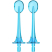Сменные насадки для ирригатора Soocas W3 (2 шт) (Сменные насадки Xiaomi Синий)