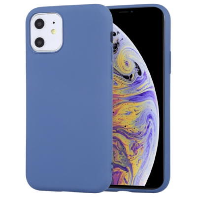 Чехол iPhone 11 Накладка Силикон Mutural Silicone Case (iPhone 11 Силикон Mutural Темно-Синий)