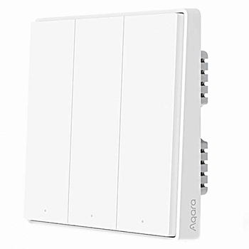 Умный выключатель Aqara D1, тройной, с нулевой линией