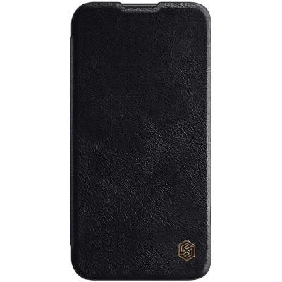 Чехол iPhone 13 Pro Книжка Боковая Кожзам Nillkin Qin Pro (iPhone 13 Pro Книжка Боковая Nillkin Черный)
