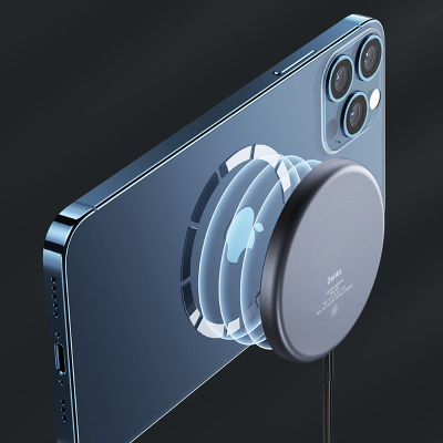 Беспроводная зарядка Benks MagClap, 15 ватт, MagSafe (Беспроводное зарядное устройство Benks Черный)