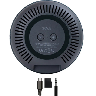 Аудиоколонка с подсветкой Momax Space True Wireless 360 (Аудиоколонка с подсветкой Momax Черный)