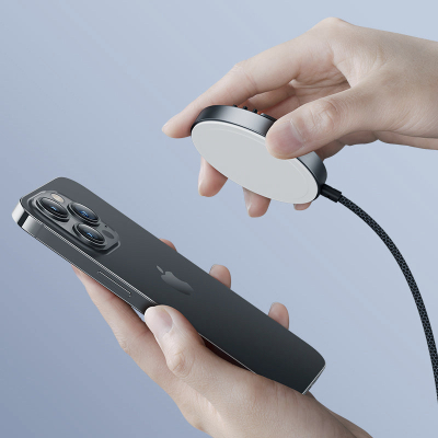 Беспроводная зарядка Benks InvisiBoost W11, 15 ватт, MagSafe (Беспроводное зарядное устройство Benks Черный)