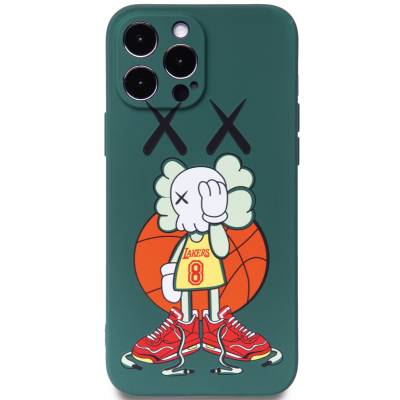 Чехол iPhone 13 Pro Накладка Силикон Luxo Kaws series