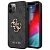 Чехол iPhone 12, 12 Pro Накладка Кожзам Guess 4G Big Metal Logo Hard