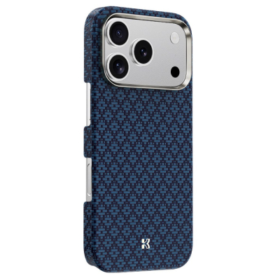 Кевларовый чехол Benks ArmorAir ArmorGrid для iPhone 17 Pro Max (MagSafe) (Накладка ArmorGrid Azure Blue)