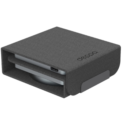 Беспроводное зарядное устройство 3 в 1 Deppa MagSafe Crystal Fold Travel QI складная 22W (Беспроводное зарядное устройство Deppa Черный)
