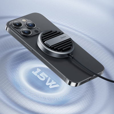 Беспроводная зарядка Benks InvisiBoost W11, 15 ватт, MagSafe (Беспроводное зарядное устройство Benks Черный)