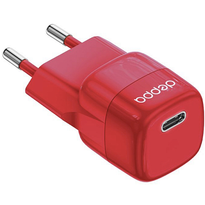 Сетевое ЗУ Deppa 11440 - 11441, mini GaN 20 ватт, 1 выход: USB-C