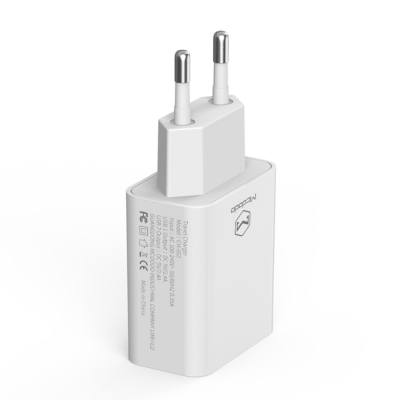 Сетевое ЗУ Mcdodo CH-672, 12 ватт, 2 выхода: USB-A + Кабель USB-A → Lightning, длина 1 м (Сетевое ЗУ + кабель Mcdodo Белый)
