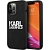 Чехол iPhone 13 Pro Max Накладка Силикон Karl Lagerfeld Liquid Silicone Stack logo Hard