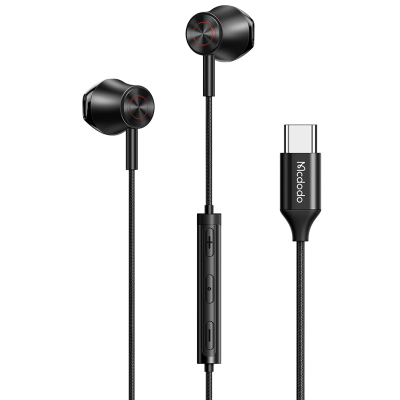 Наушники Mcdodo HP-407, внутриканальные, с разъёмом USB-C (Наушники Mcdodo Черный)