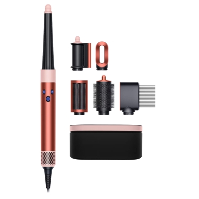 Стайлер Dyson Airwrap Complete Long HS08, 6 насадок + футляр, Strawberry bronze / blush pink