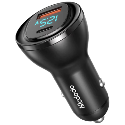 Автомобильное ЗУ Mcdodo CC-567, 95 ватт, 2 выхода: USB-A, USB-C (Автомобильное ЗУ Mcdodo Черный)