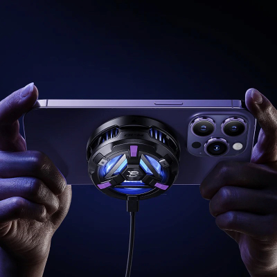 Беспроводная зарядка Benks MagClap Biliz Cooling, с охлаждением, MagSafe (Беспроводное зарядное устройство Benks Черный)