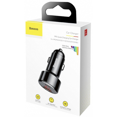 Автомобильное ЗУ Baseus Magic Series USB+USB-C PD (Автомобильное ЗУ Baseus Черный)