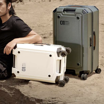 Чемодан UREVO Suitcase Sahara Army 20" Белый (Чемодан Xiaomi Белый)
