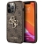 Чехол iPhone 13 Pro Накладка Кожзам Guess Big metal Logo Hard