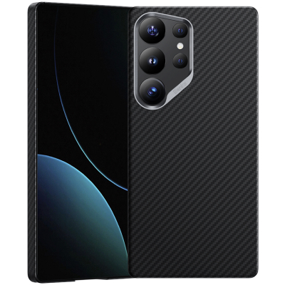 Кевларовый чехол Benks ArmorAir для Samsung S25 Ultra (MagSafe) (Накладка Черный Карбон)